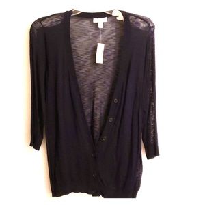 Blue sheer cardigan
